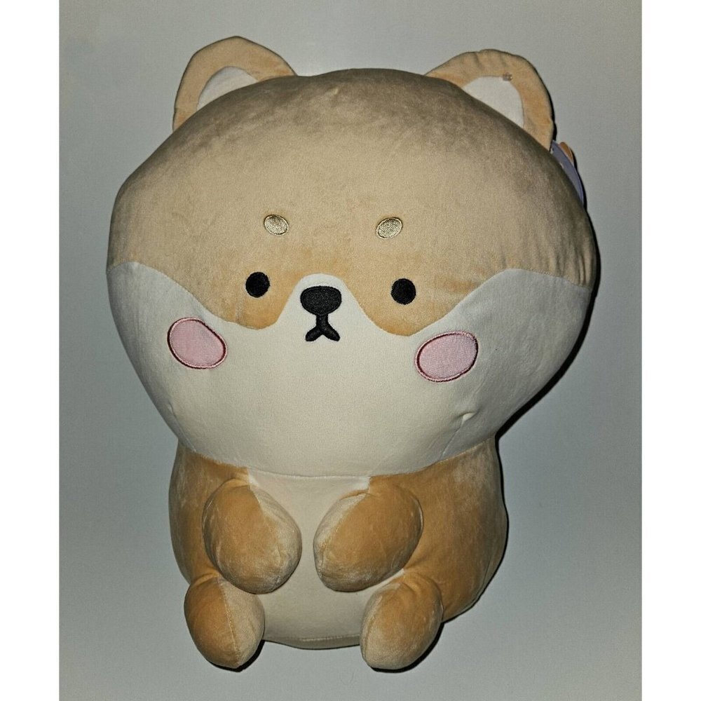 NWT Pink Sky Nana Plush 15" Squishy Stuffed Animal Lovey Sewn Eyes Kawaii 2023